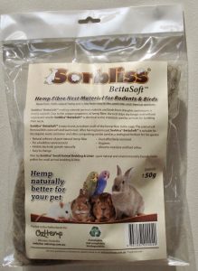 Sorbliss BettaSoft hemp fibre nesting material for small animals and birds.
